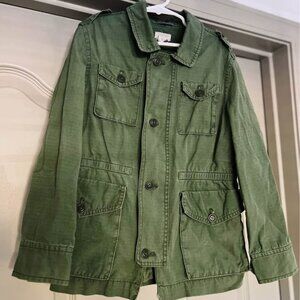 💚 J.Crew Crewcuts Military-Style Utility Jacket – Size 6–7 💚
